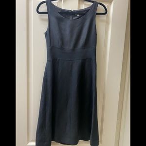 EUC Black Linen Ann Taylor Dress Size 0